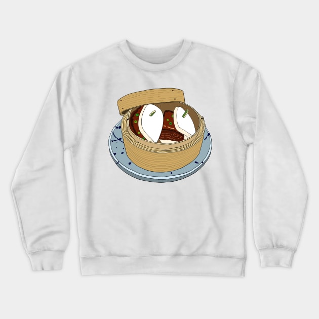 Yummy Pork Bun Crewneck Sweatshirt by lamaisondulapino